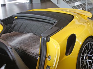Rückbank Rücksitz Notsitz Hund Porsche 911 991 Cabrio